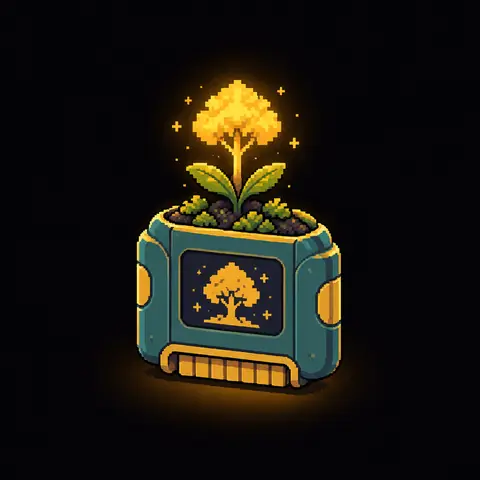 Ícone em pixel art da seção Histórias. Imagem gerada por inteligência artificial.